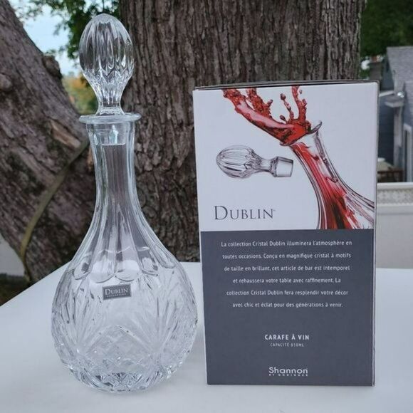 Godinger Dublin Collection Wine‎ Whiskey Liquor Decanter 28 Oz - 850 ml - Picture 2 of 15